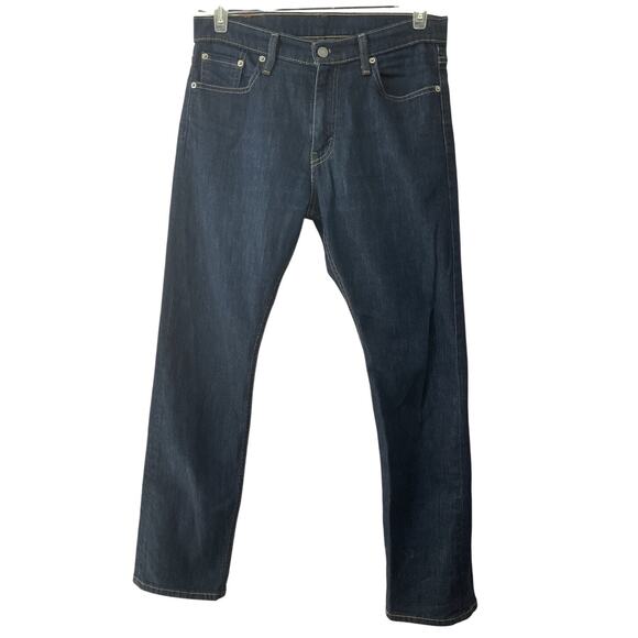 Levis 513 Jeans Men Tagged 30x30 Blue Slim Straight Stretch TG (31.5x29.5) - Picture 1 of 8